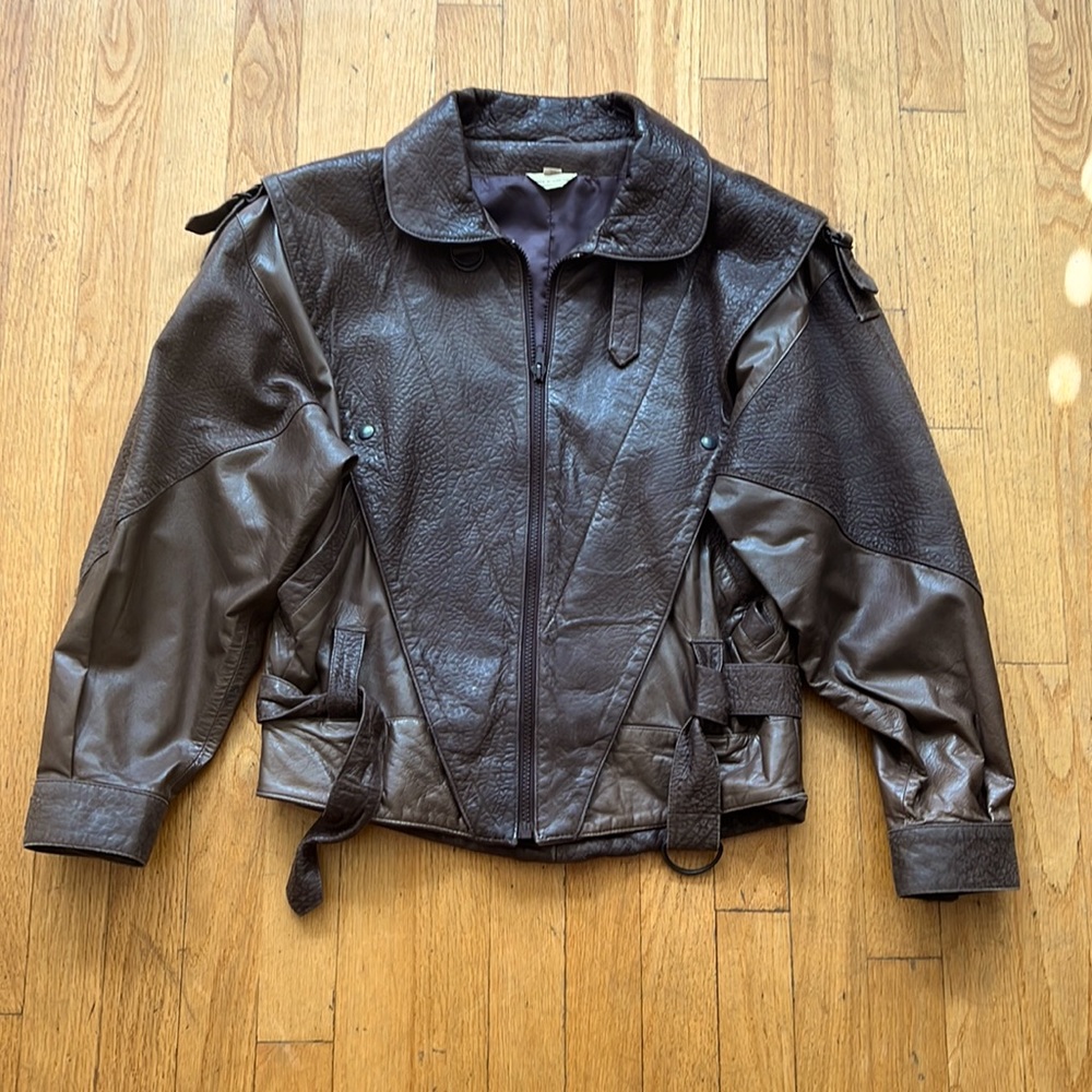 Stylish Brown Leather Jacket